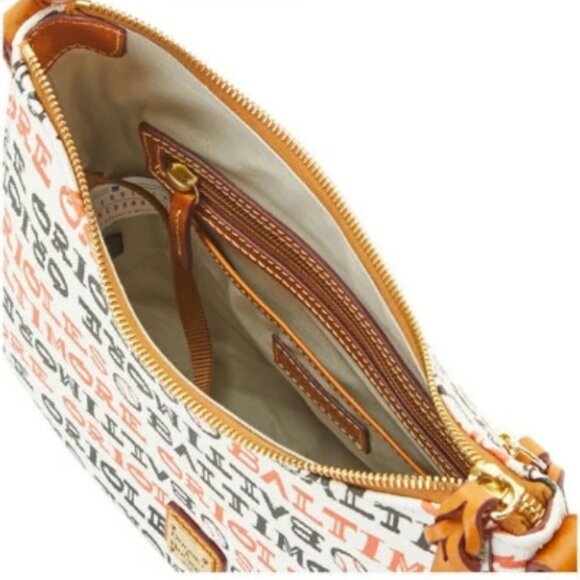 Dooney & Bourke MLB Baltimore Orioles Small Kiley Hobo Shoulder Bag - Picture 3 of 12